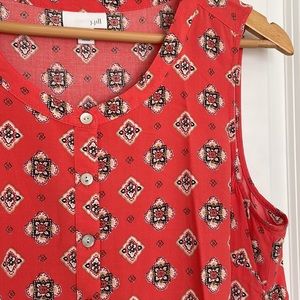 J.Jill sleeveless button down shirt